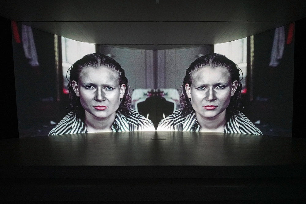 Katharina Sieverding Life-Death, 1969 Digitalisierter 16mm-Film, © Katharina Sieverding, VG Bild-Kunst Foto © Klaus Mettig, VG Bild-Kunst